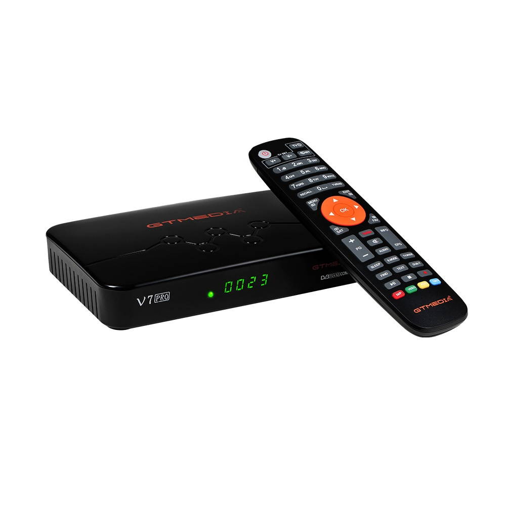 GTMEDIA V7 PRO Combo DVB-T2 DVB-S2 Satellite Receiver H.265 1080P HD USB Wifi PowerVu Biss Key Cline Youtube PowerVu DRE TV Signal Receiver-US Plug