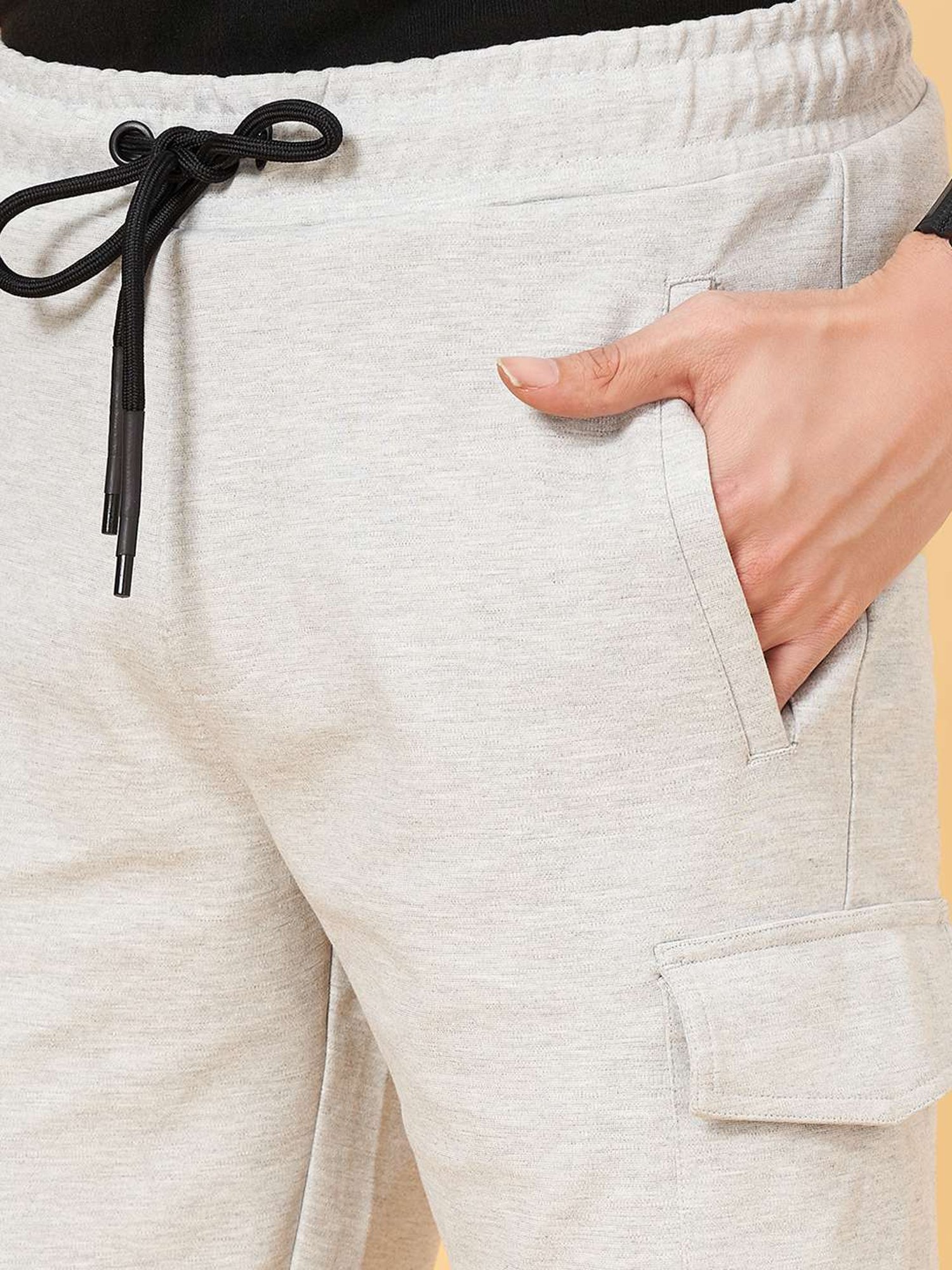 Street 808 by Pantaloons Grey Regular Fit Cargo Shorts