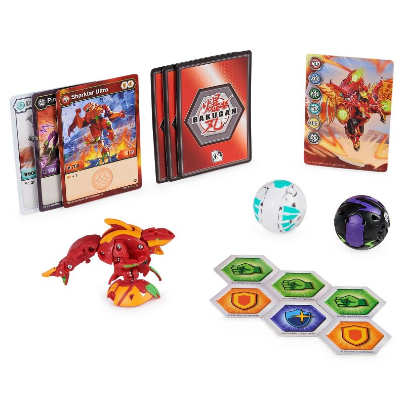 Bakugan Starter Pack - Sharktar Ultra and 2 Bakugan