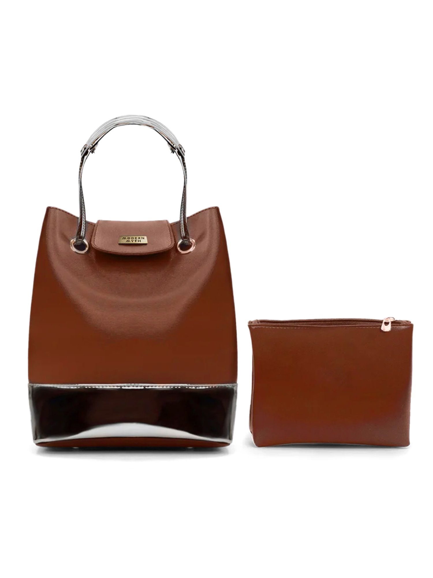 Modern Myth Tan Medium Bucket Handbag