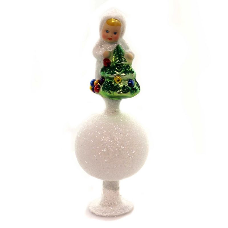 Inge Glas 8.5" Finishing Touch Free Standing Finial  -  Tree Toppers