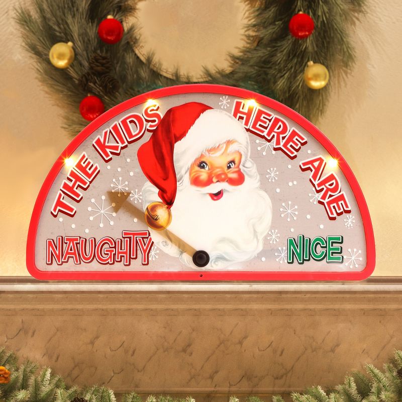 Mr. Christmas Naughty or Nice Santa Meter LED Animated Musical Christmas Decoration