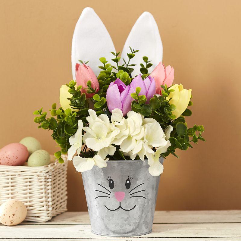 32" x 24" Artificial Palm Plant in Basket Stand - LCG Florals