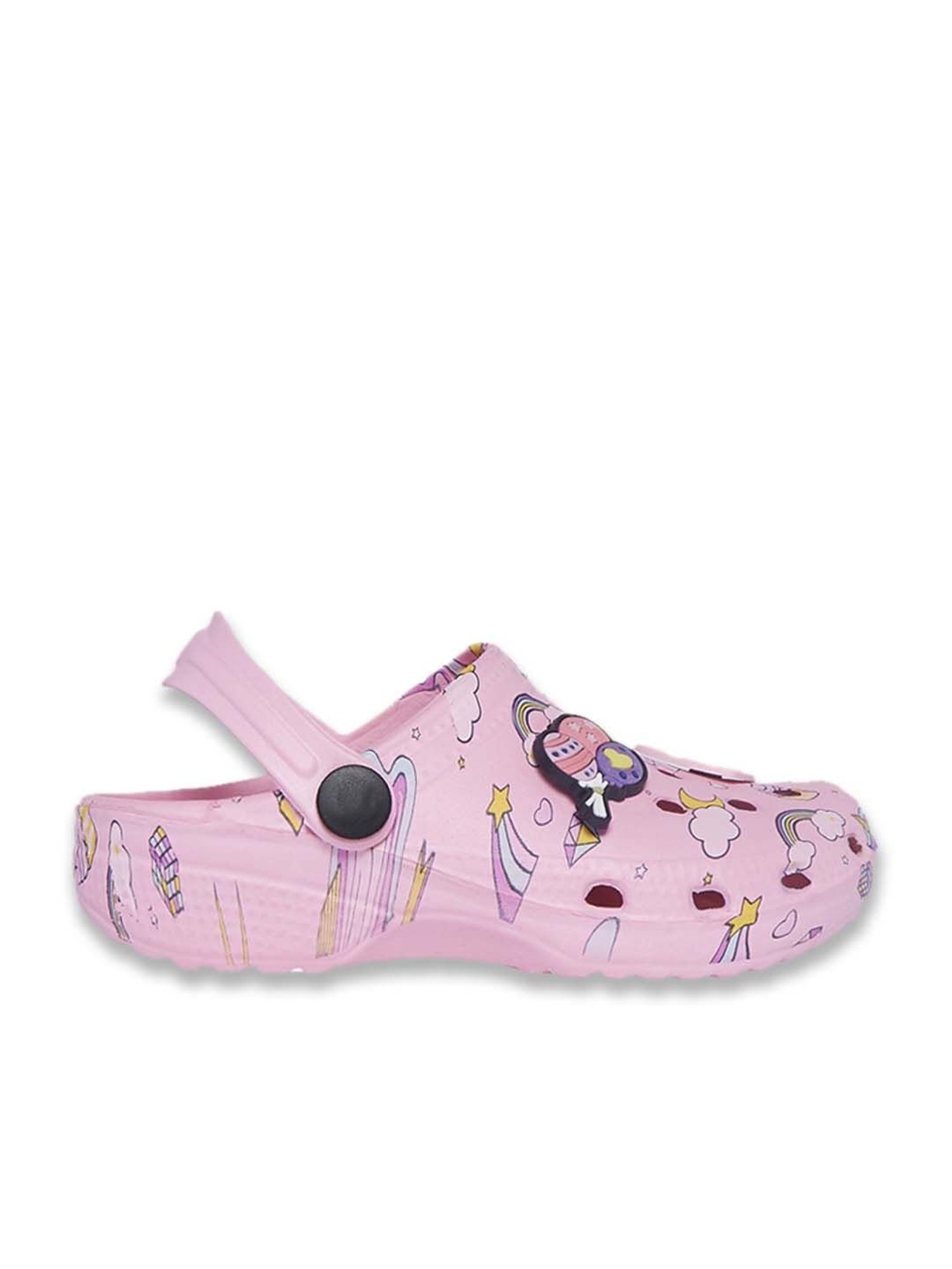 Passion Petals Kids Pink Sling Back Clogs