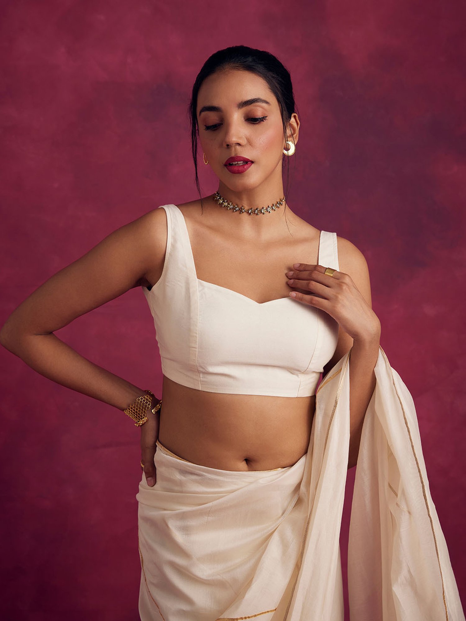 Abhishti Beige Blouse