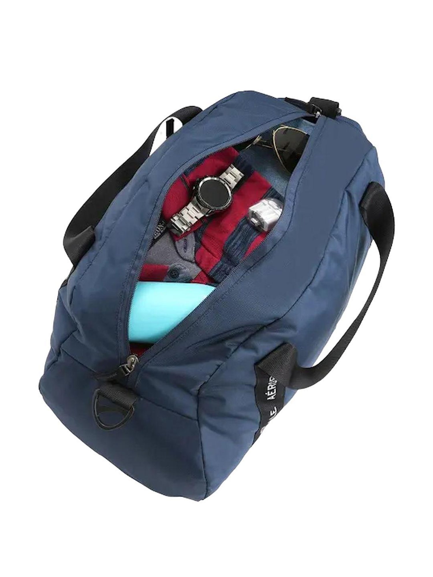 Aeropostale Byron Navy Solid Duffle Bag