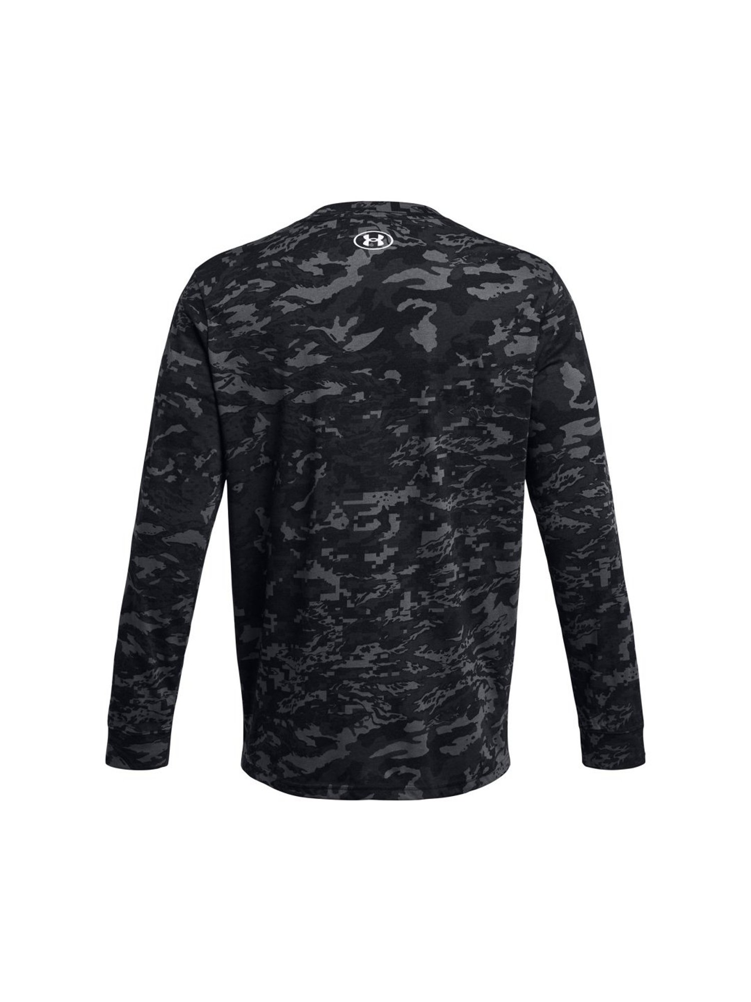 Under Armour Black Cotton Slim Fit Printed T-Shirt