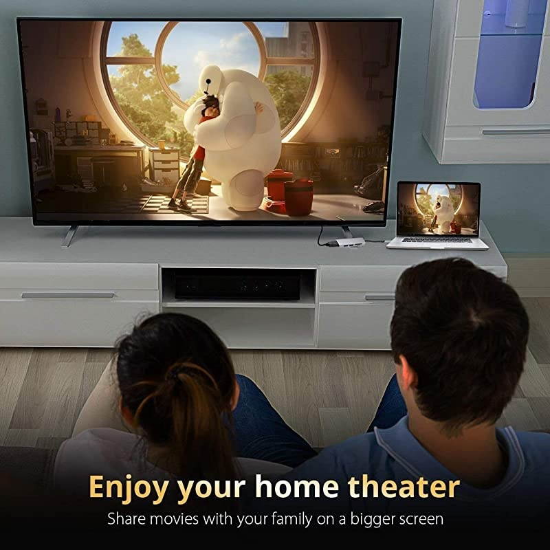 C Hub Type C Dock Adapter C Dock 5 in 1 with 4K HDMI 30Hz 2 30 Ports SDTF Card Reader Compatible with MacBook ProAir and More TypeC Laptops or Devices