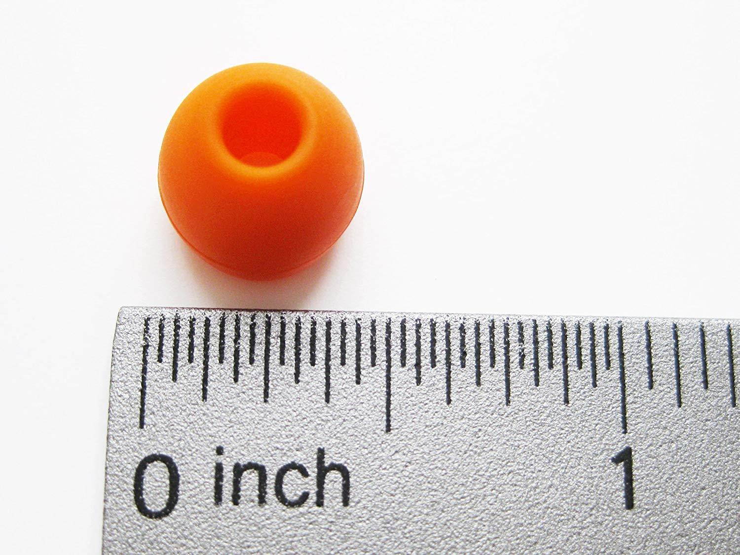 Orange Replacement Earbuds Eartips Set for Monster Beats Dr. Dre Tour, urBeats 2.0, HeartBeats 2.0 (Lady Gaga), DiddyBeats and Monster Turbine Pro In-Ear Stereo Earphones