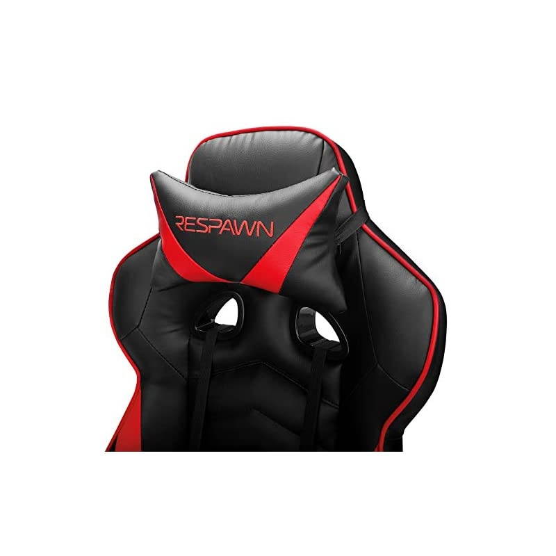 110 Racing Style Gaming Chair, Reclining Ergonomic Chair with Footrest, in Red (RSP-110-RED)
