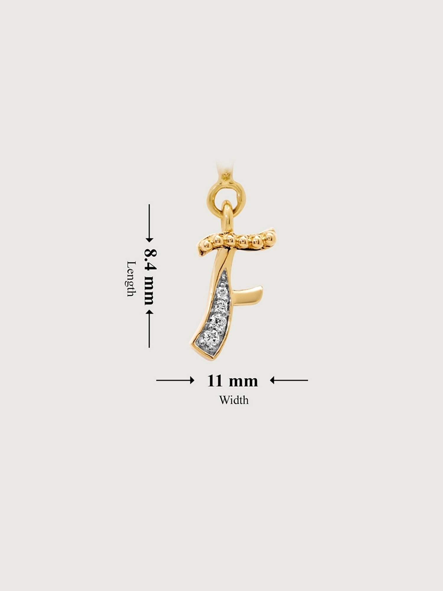 Mia Sutra DIY with Alphabet Charms- F