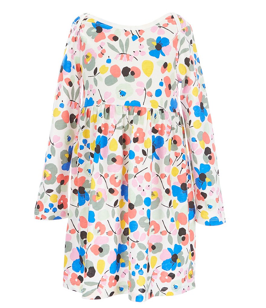 Tea Collection Girls 3 Months-4T Long Sleeve Printed Dress