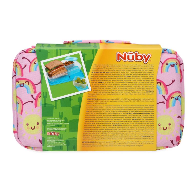 Nuby Hungry Kids' Bento Box - Rainbow