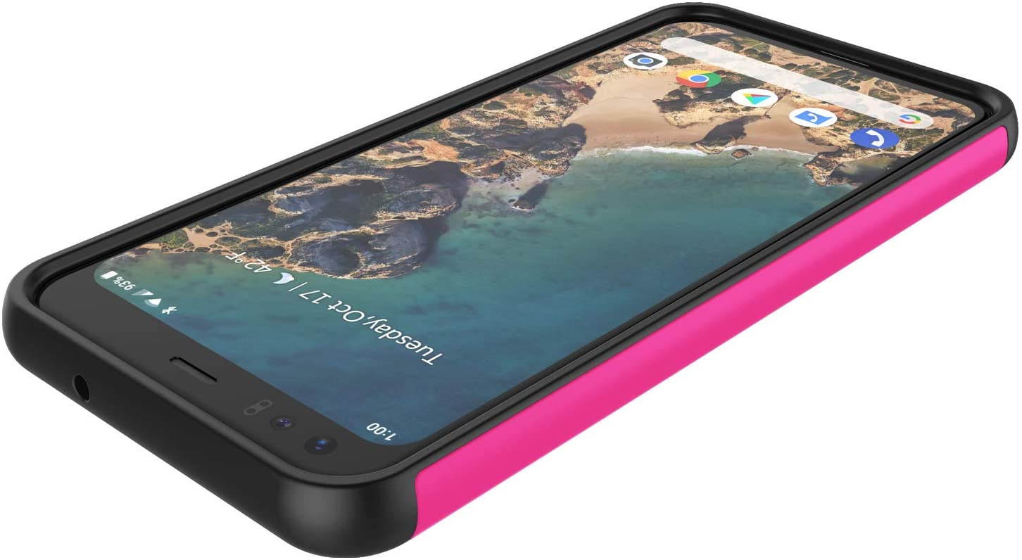 Google Pixel 4 XL Case, 2019 Google Pixel 4XL Cute Case, Tekcoo [Tmajor] Shock Absorbing [Green] Rubber Silicone & Plastic Scratch Resistant Bumper Grip Sturdy Hard Phone Cases Cover