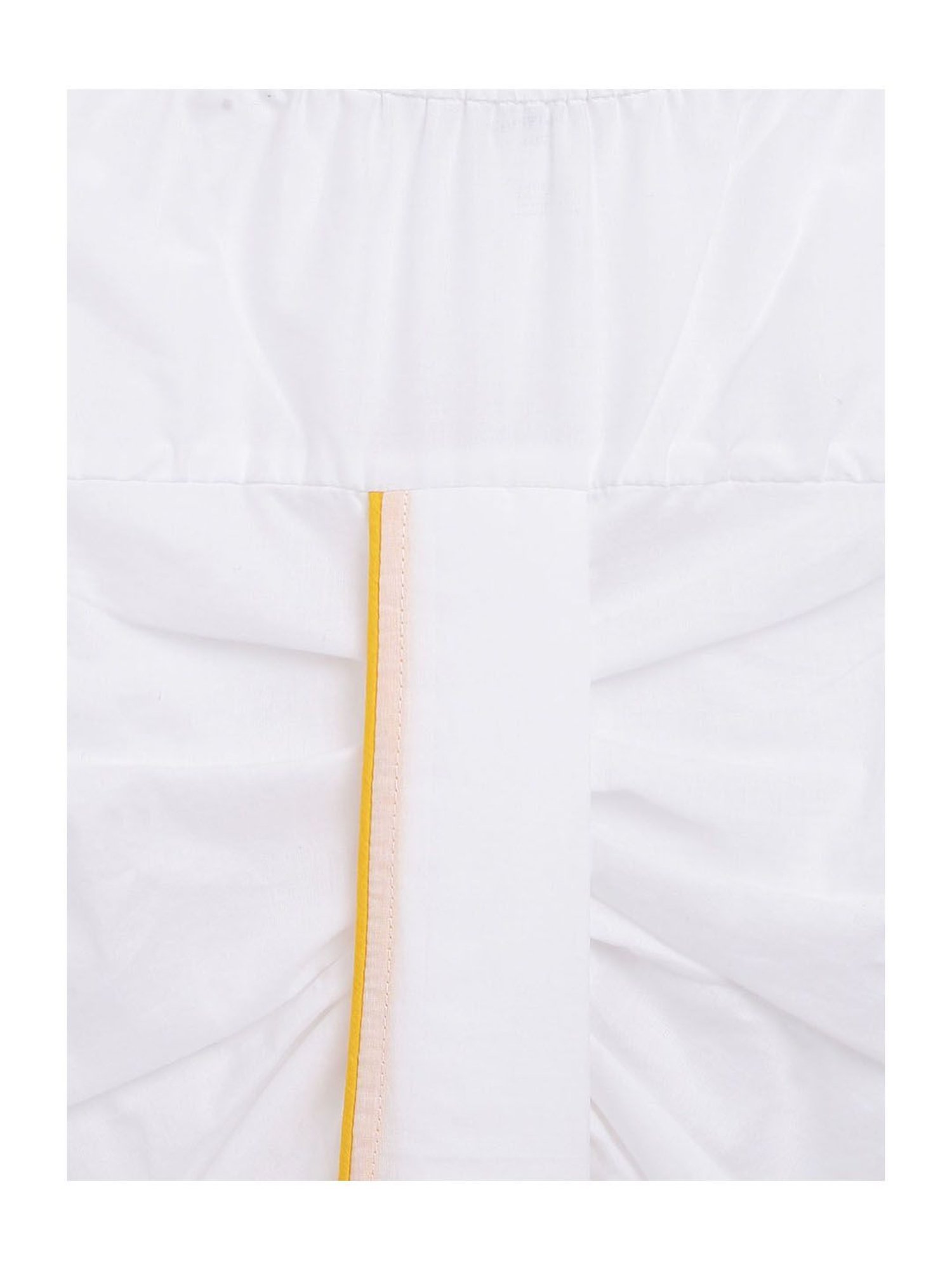 Campana Kids Mustard & Off White Printed Full Sleeves Kurta with Dhoti