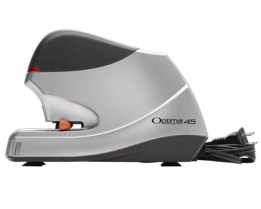 Swingline 48209 Optima Electric Stapler, 45-Sheet Capacity, Silver