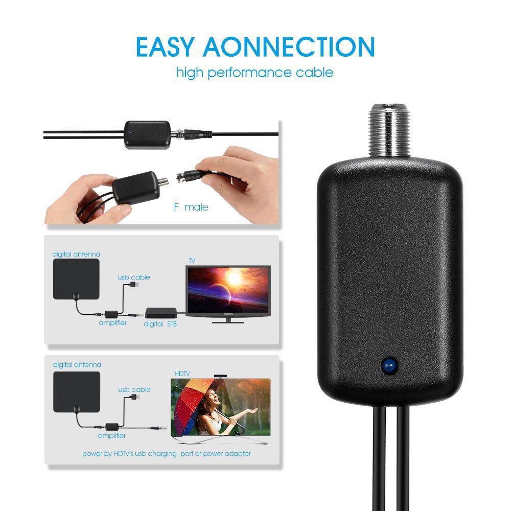 ACTIVE AMPLIFIED DIGITAL DVBT2 HDTV NDOOR ANTENNA