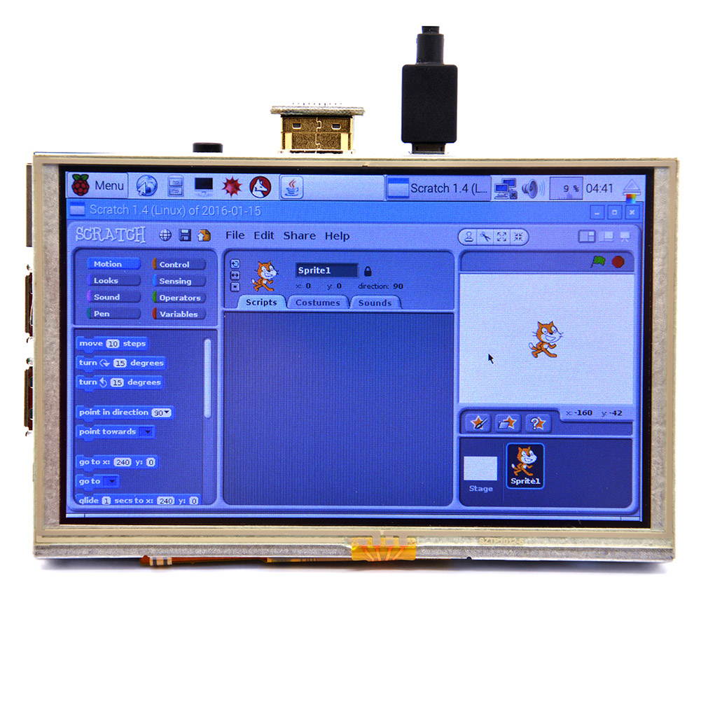 5 Inch 800 x 480 HDMI TFT LCD Touch Screen For Raspberry PI 3 Model B/2 Model B / B+ / A+ / B