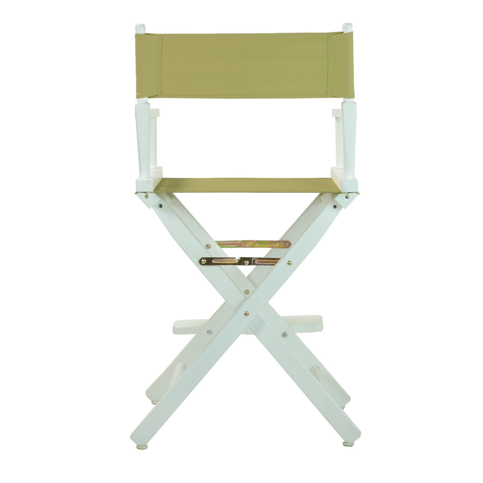 Casual Home 220-01-021-100 24 in. Directors Chair White Frame with Olive Canvas