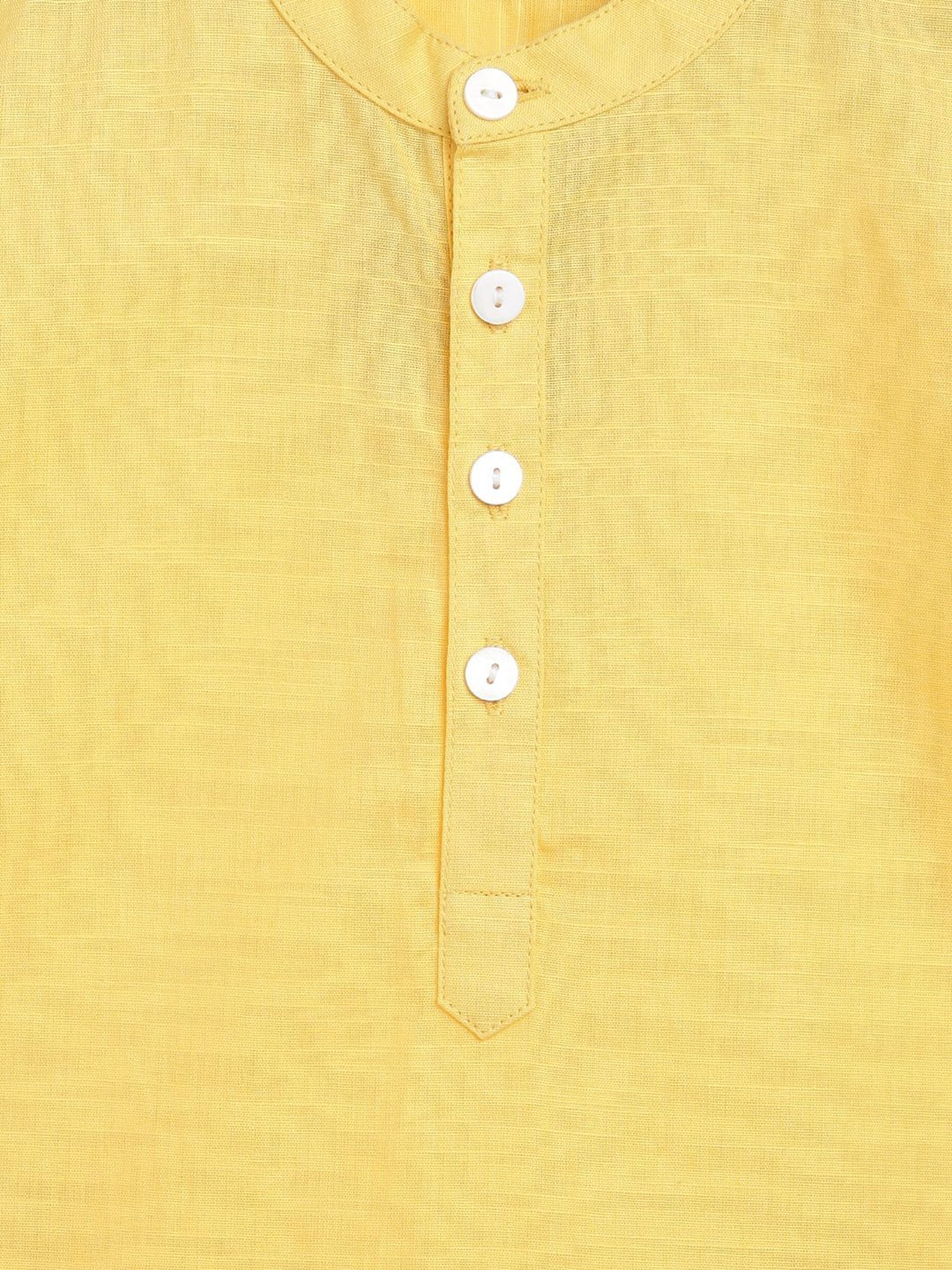 Campana Kids Yellow Cotton Shirt