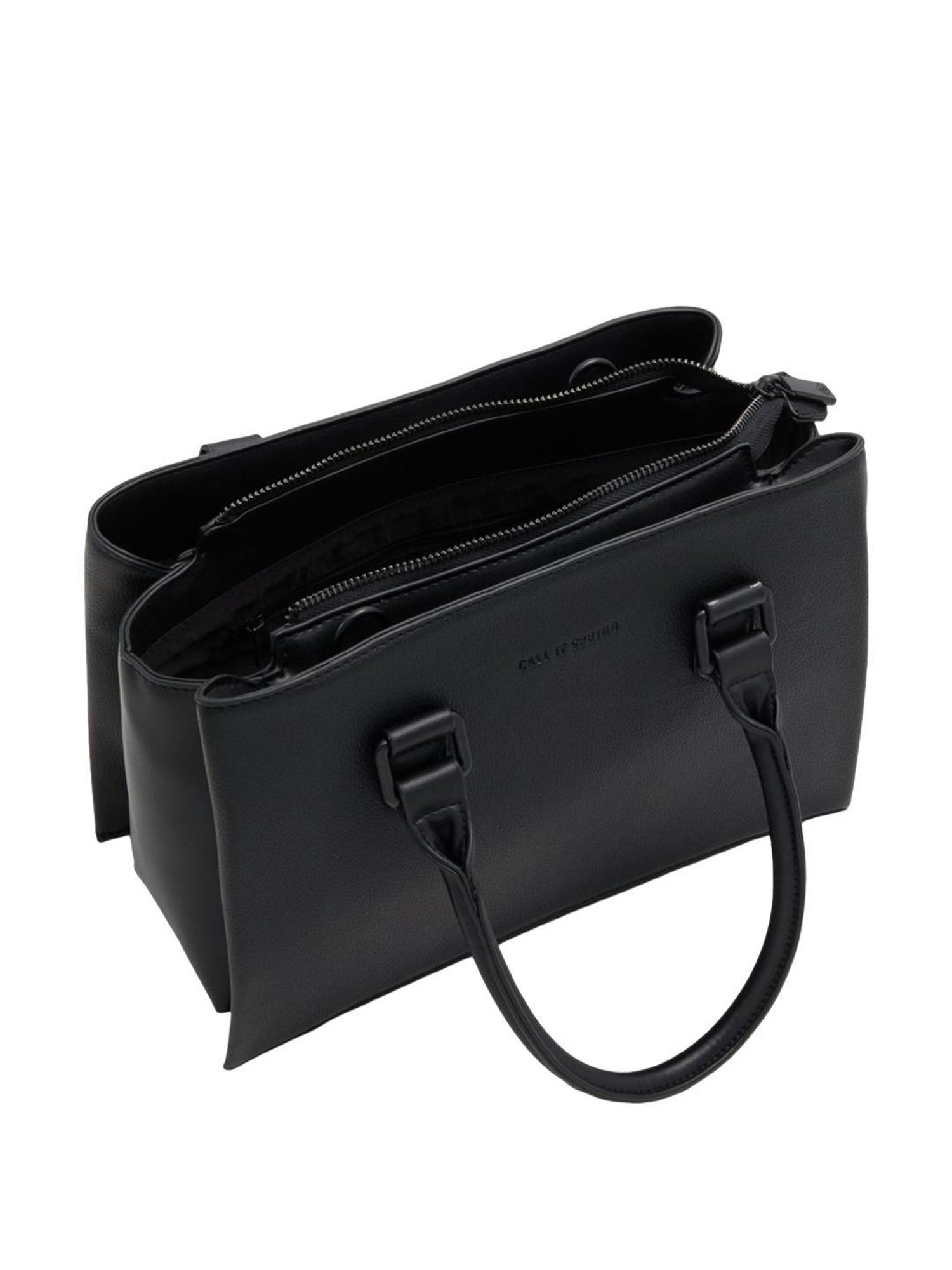 Call It Spring Black Solid Handbag