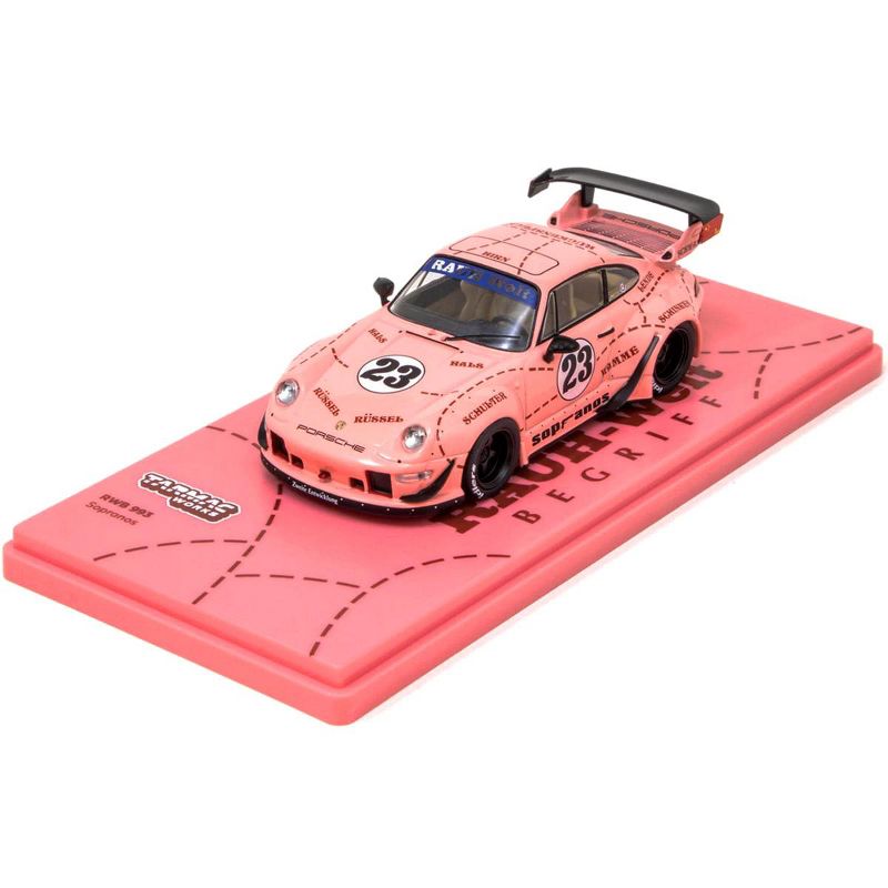 Porsche RWB 993 #23 "Sopranos" Pink "RAUH-Welt BEGRIFF" 1/43 Diecast Model Car by Tarmac Works