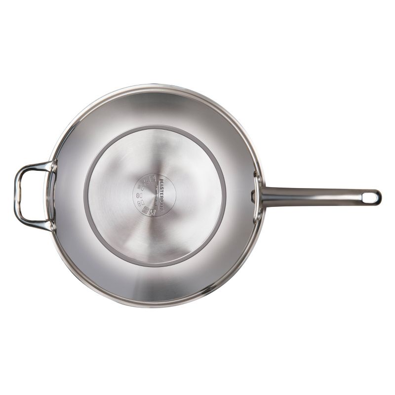 MasterPan 13" Stainless Steel Stovetop Multi-Use 4-1 Smoker Wok