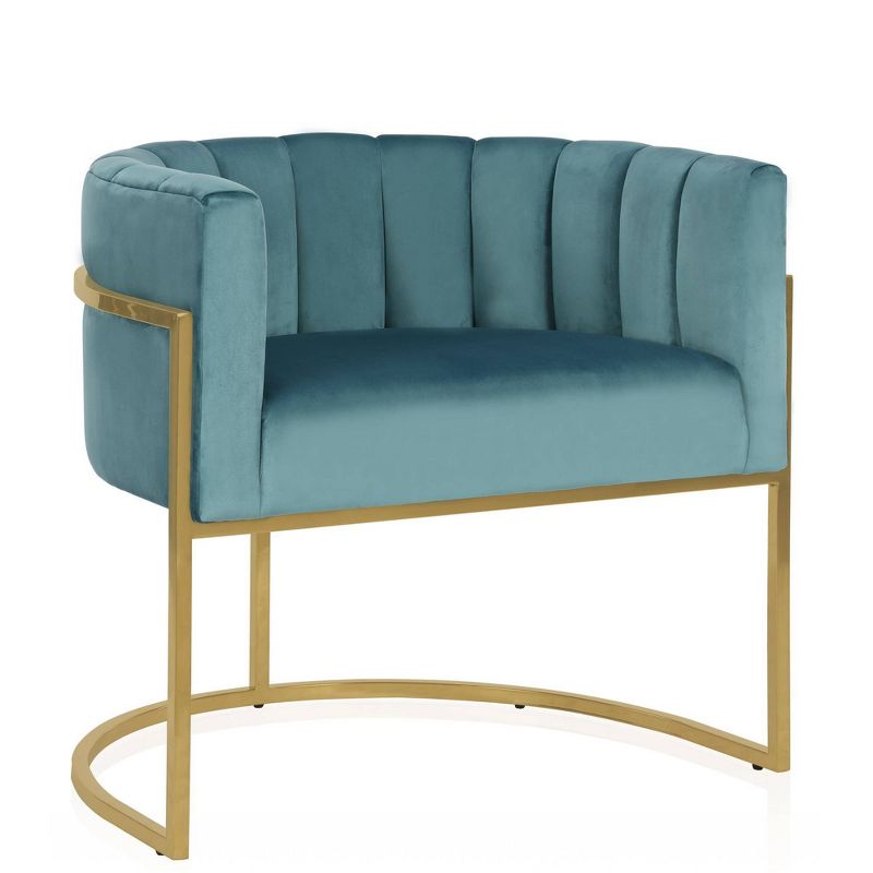 Rooney Accent Chair Teal - CosmoLiving by Cosmopolitan