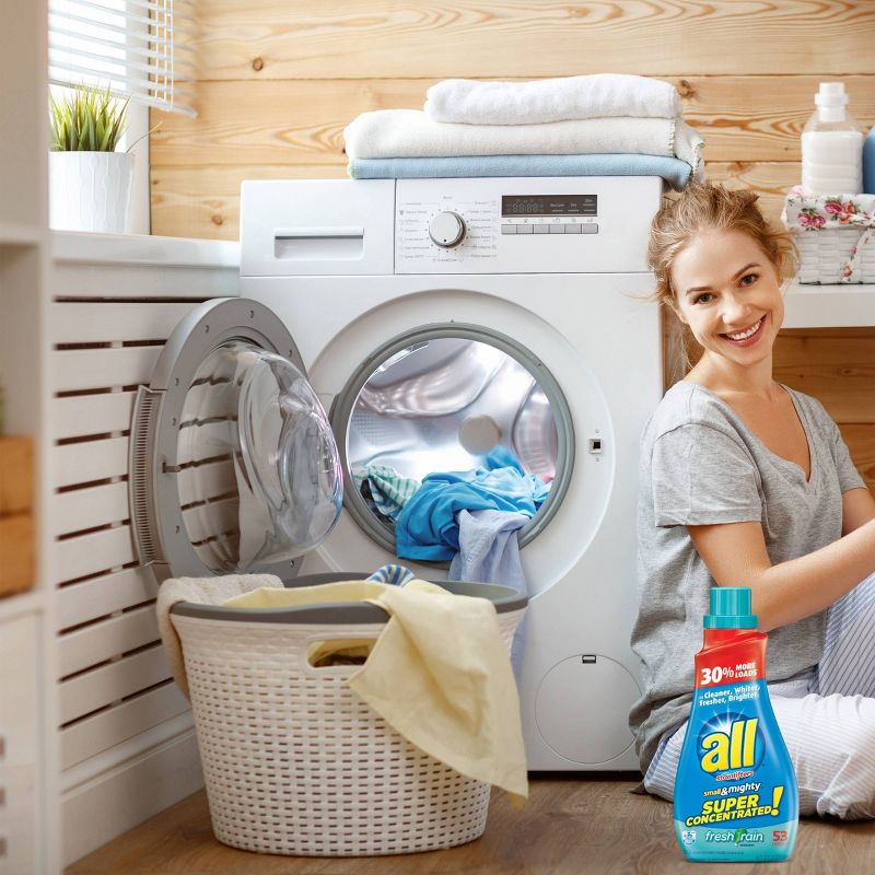 All Small & Mighty Fresh Rain Concentrated Liquid Laundry Detergent 53 Loads - 40 fl oz