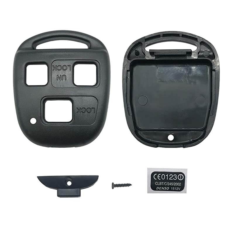 Replacement Keyless Entry Key Fob Case Fit for Lexus ES GS GX IS LS LX RX SC IS300 GS300 GS400 GS430 GX470 LS400 LS430 LX470 RX300 RX330 IS330 RX350 RX400h SC430 Key Fob Shell Cover Pack 2