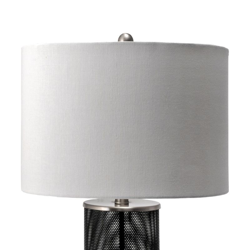 nuLOOM Monroe 24" Iron Table Lamp Lighting - Black 23.5" H x 15" W x 15" D