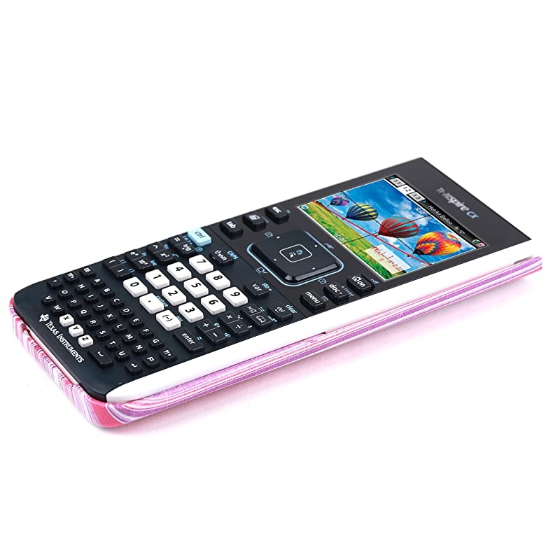 Hard Slide CaseCover for TI Nspire CXCX CAS Graphing Calculator Pink Stripe