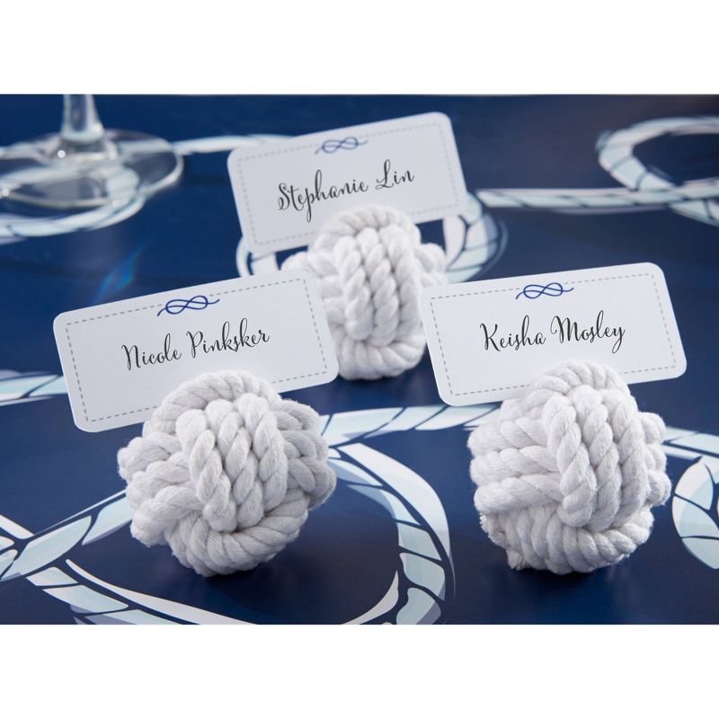 12ct Nautical Cotton Rope Place Card Holder