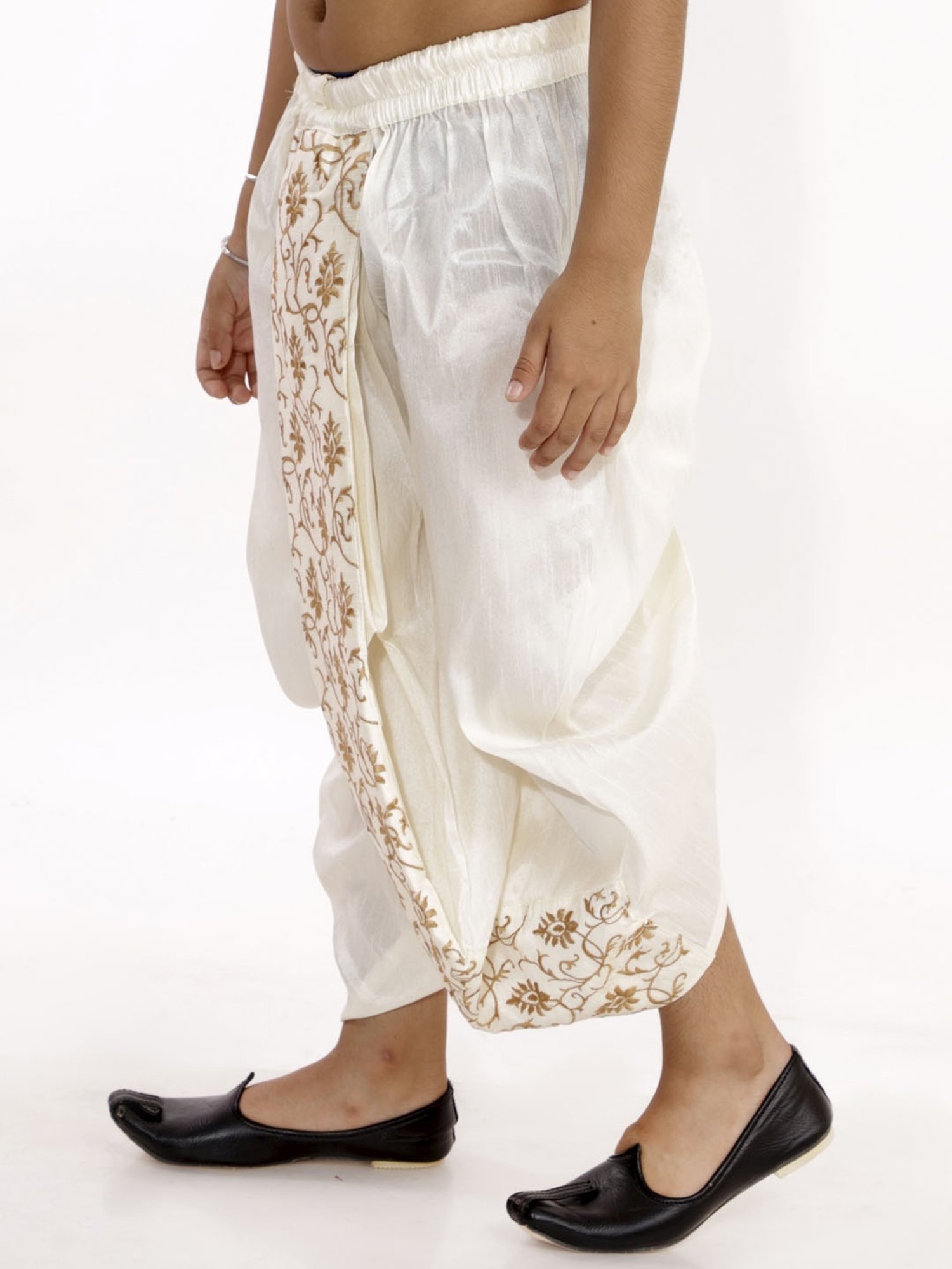 VASTRAMAY Kids Maroon Regular Fit Dhoti