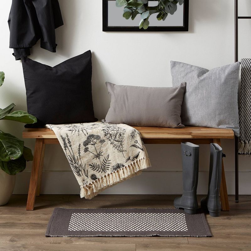 Botanical Printed Throw - Design Imports