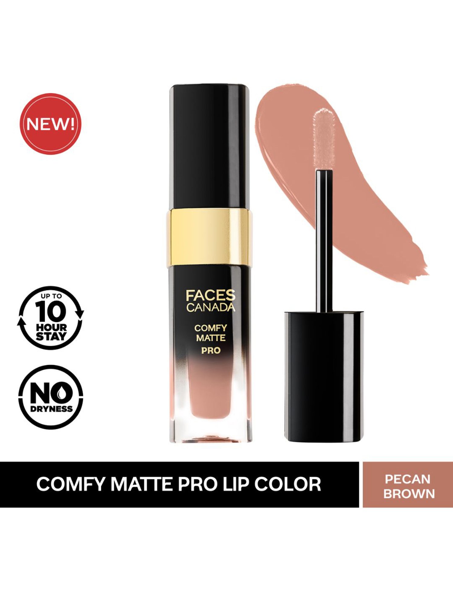 FACES CANADA Comfy Matte Pro Lip Color Pecan Brown - 5.5 ml