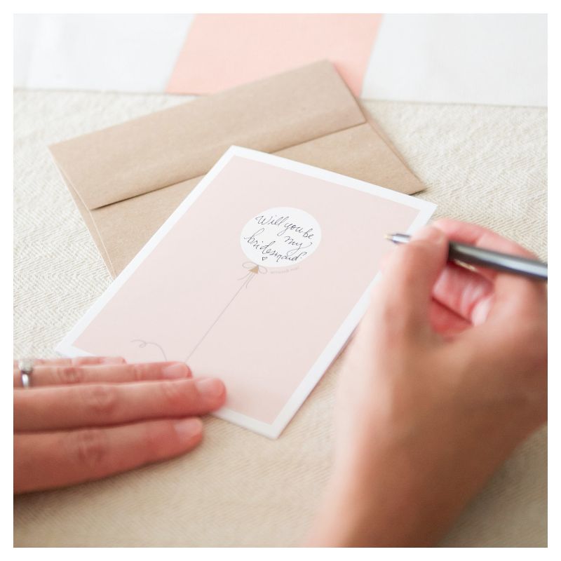 6ct " Your Writing Here" Balloon Scratch-off Greeting Cards