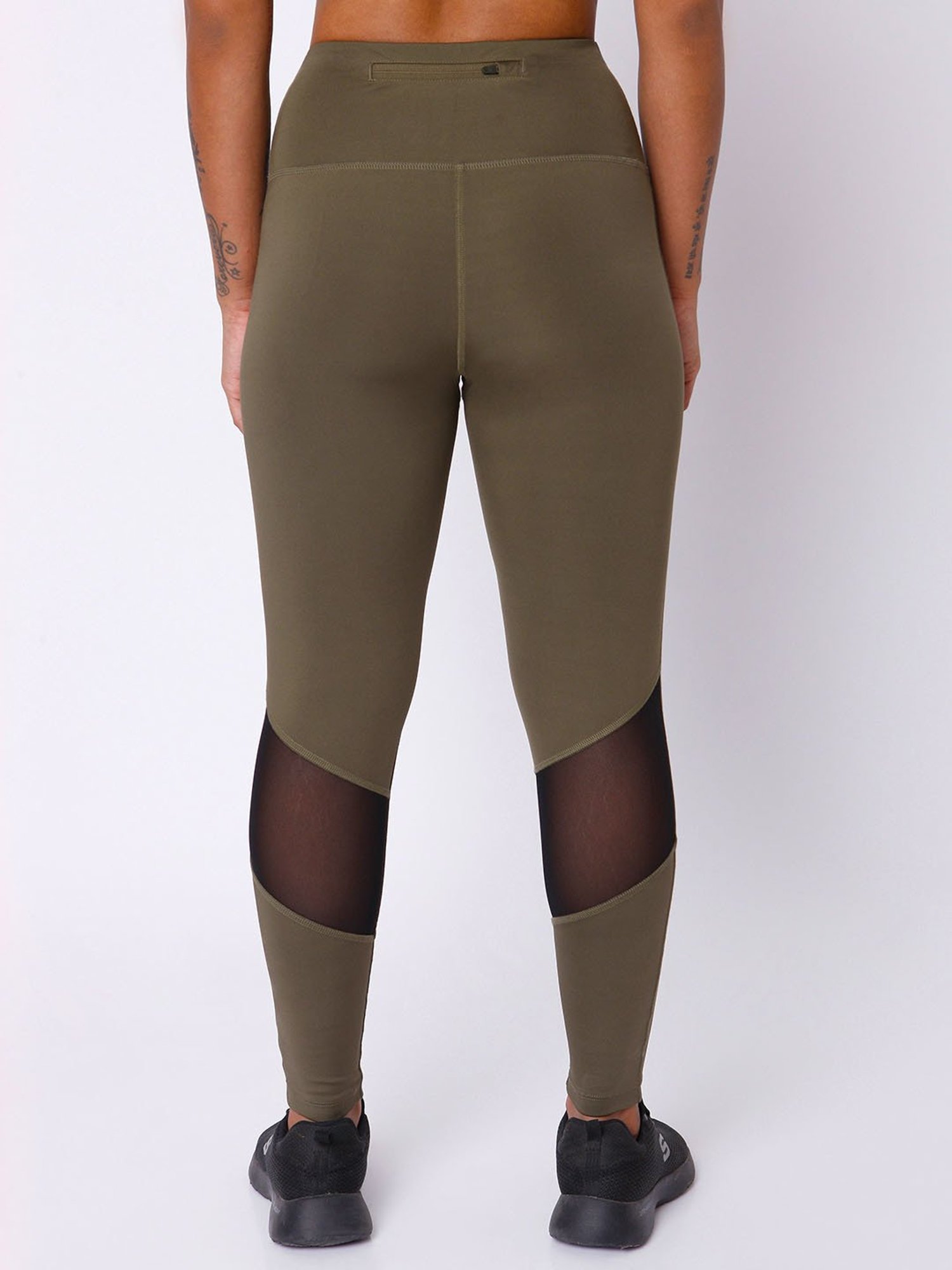 SILVERTRAQ Olive Logo Print Leggings