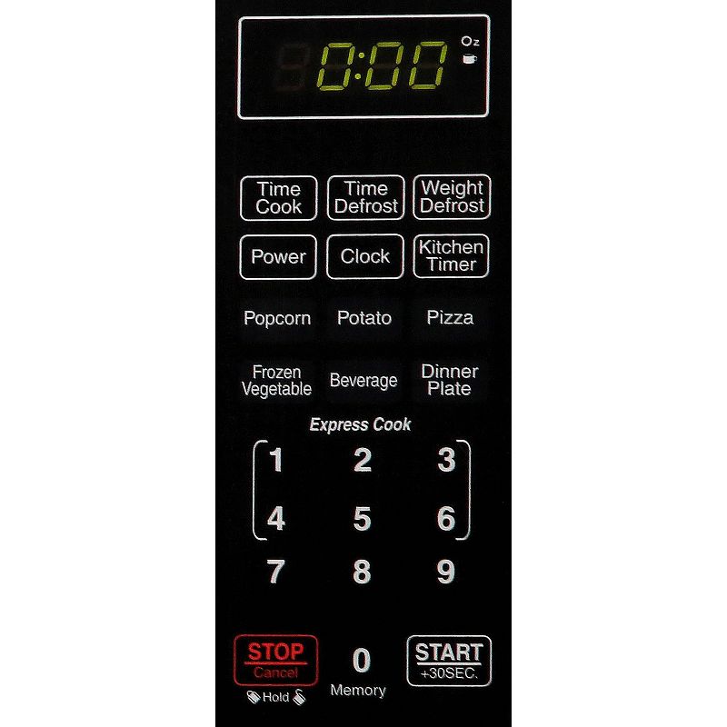 BLACK+DECKER 1.3 cu ft 1000 Watt Microwave Oven Black Stainless Steel