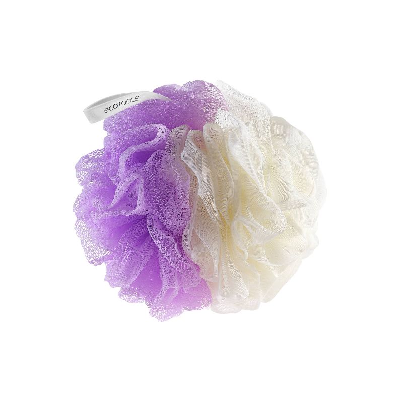EcoTools 2-in-1 Pouf - Purple and Cream