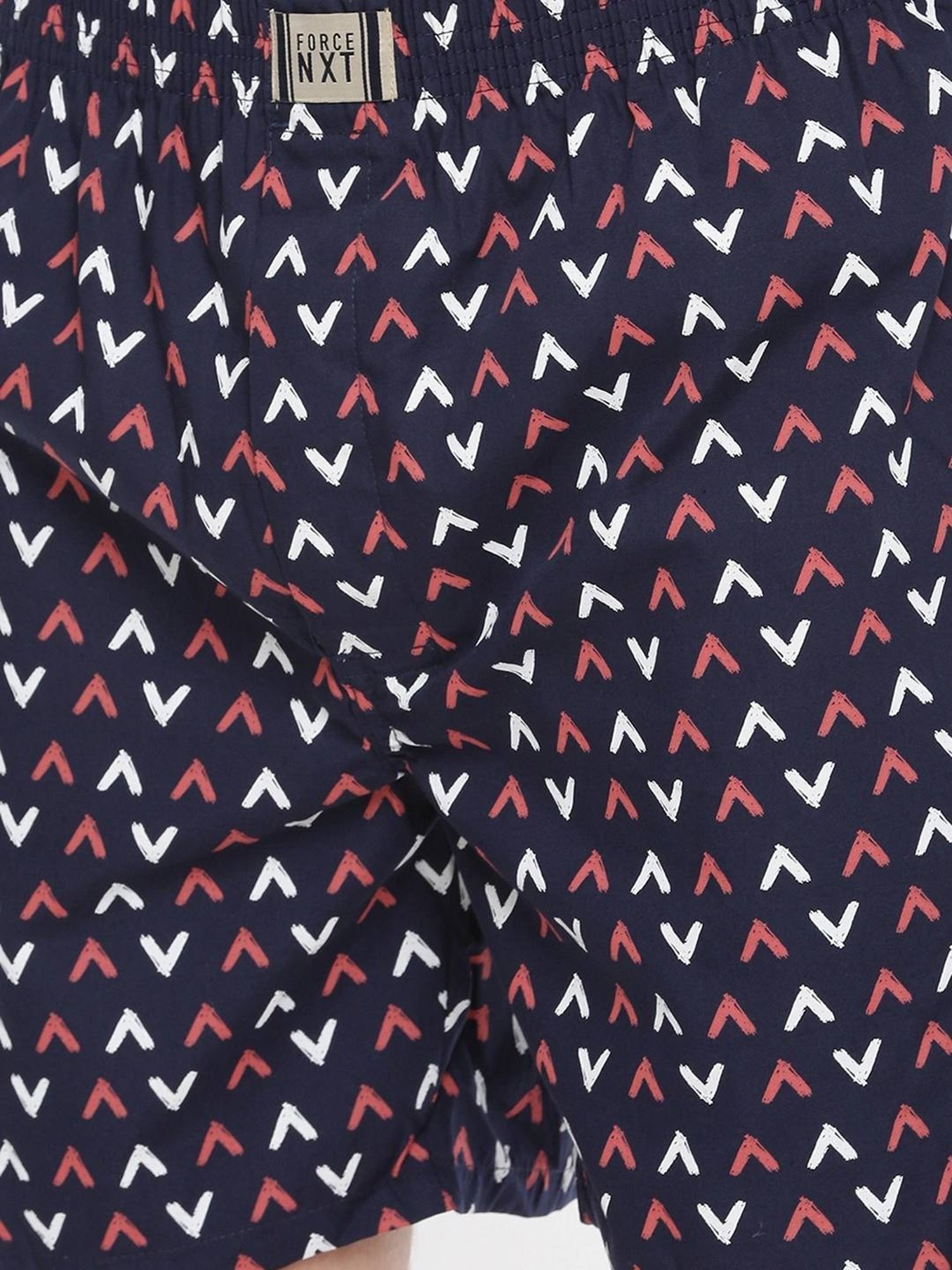 Force NXT Navy & Olive Cotton Regular Fit Printed Boxers - Pack Of 2