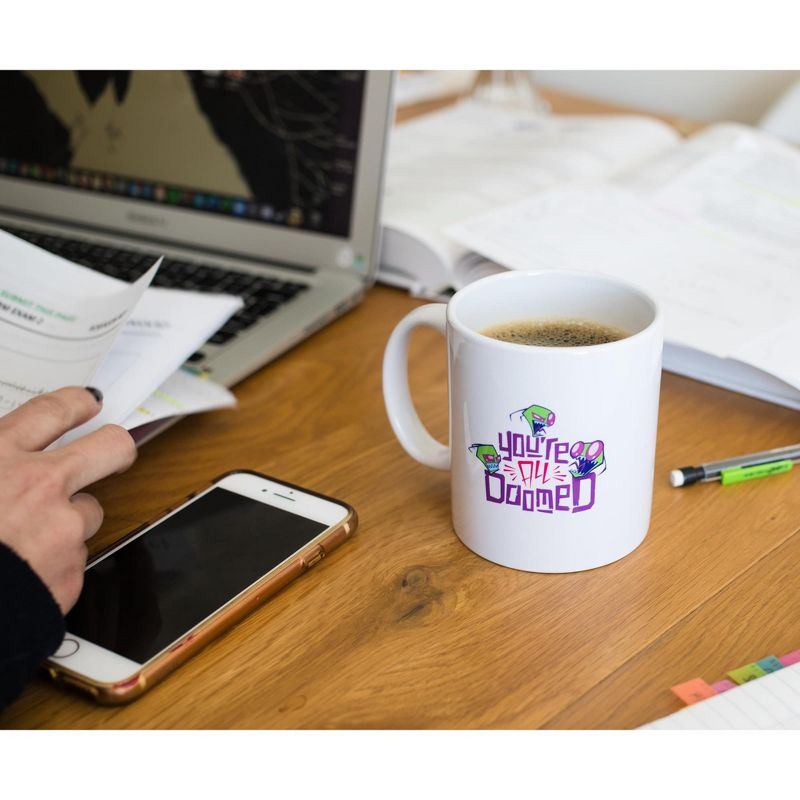 Surreal Entertainment Nickelodeon Invader Zim "Doom Doom Doom" Ceramic Mug Exclusive | Holds 11 Ounces