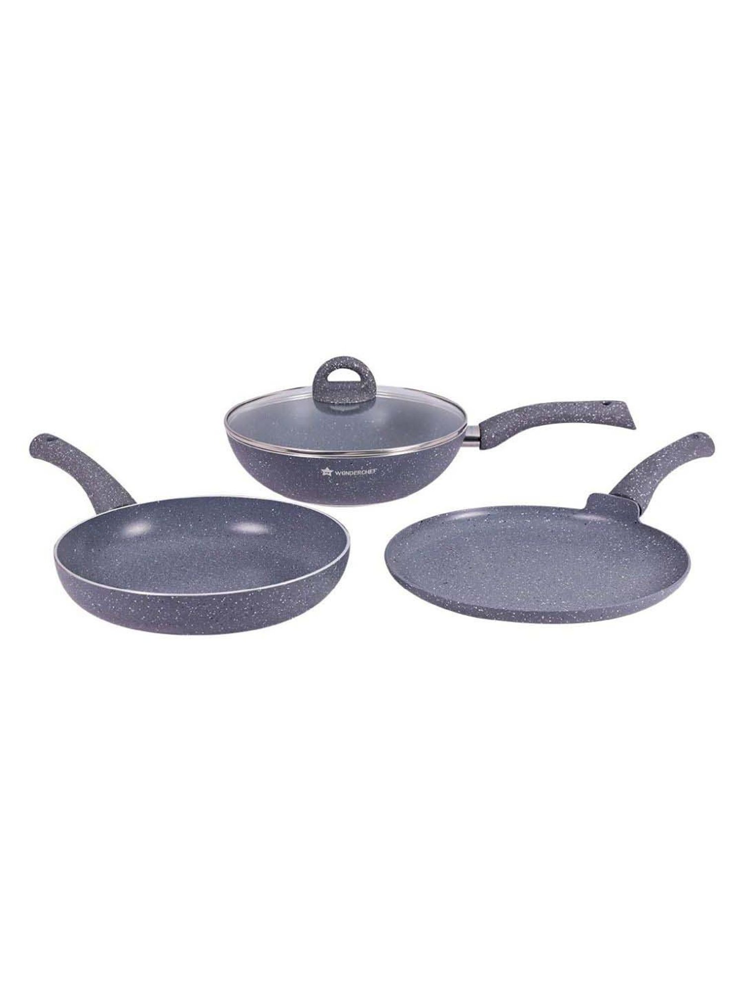Wonderchef Granite Non-stick 4 Piece Cookware Set