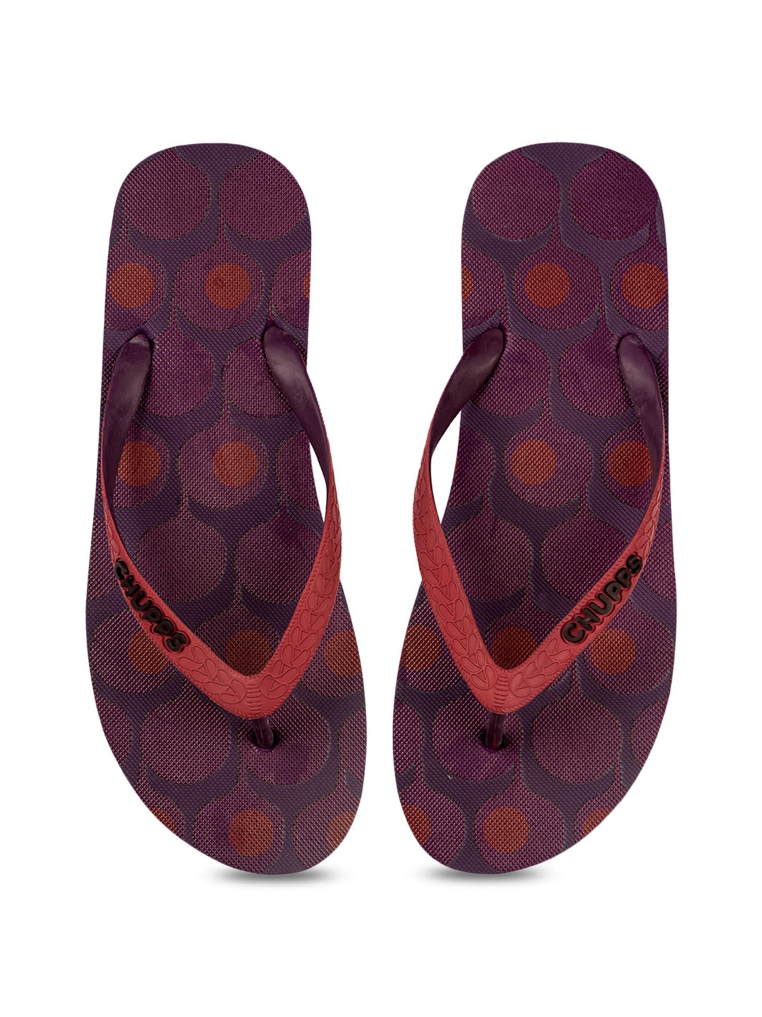 Chupps Men's Red Flip Flops