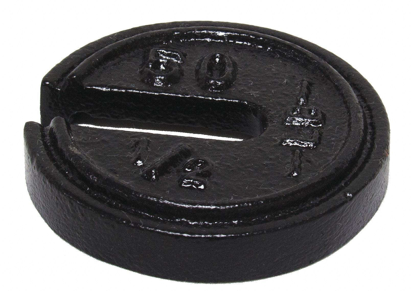 Rice Lake Weighing Systems Weight,Slotted,50x0.5lb,Cast Iron,Class7  10154