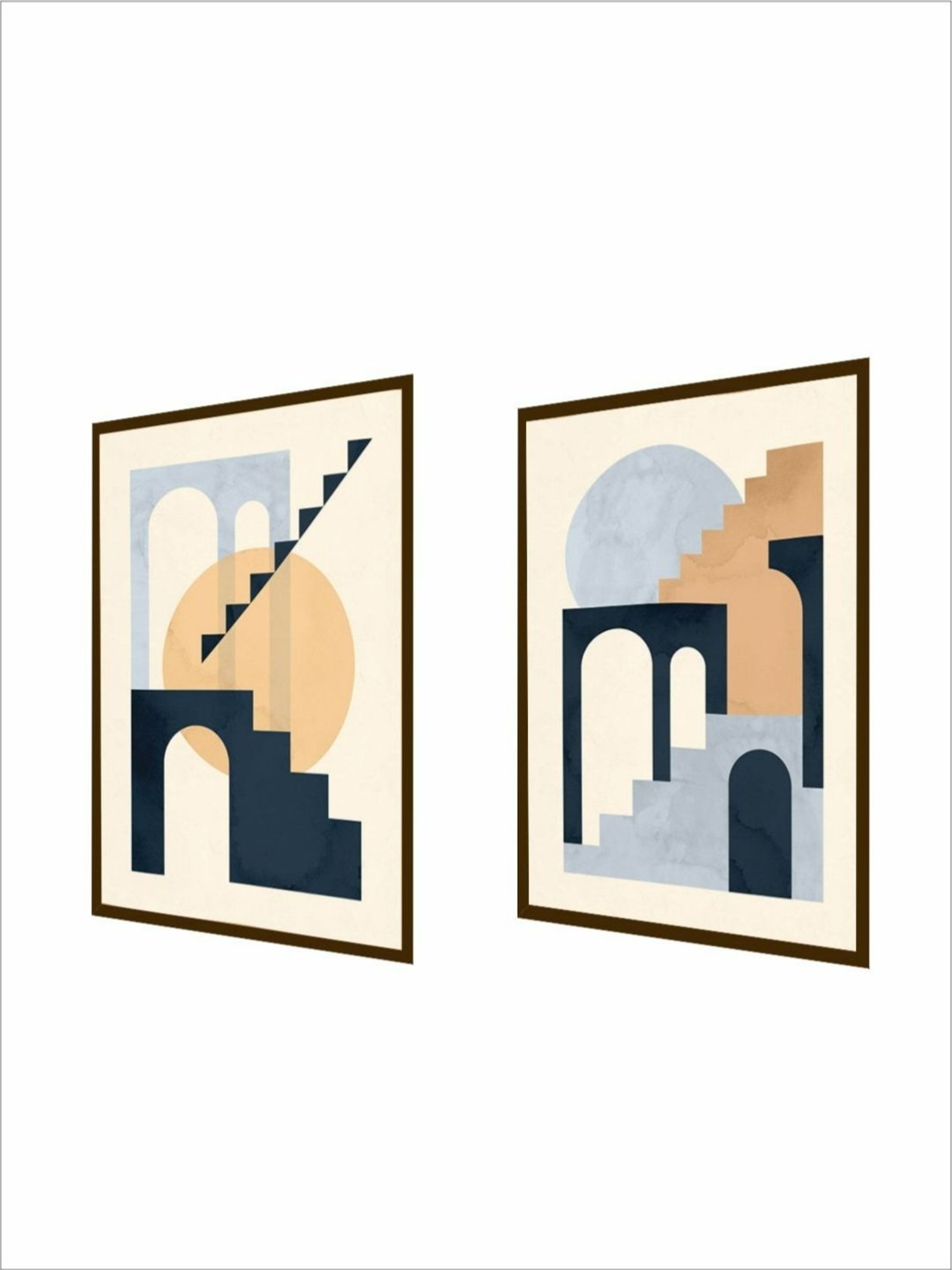 The Art House Abstract Multicolor Canvas Painting