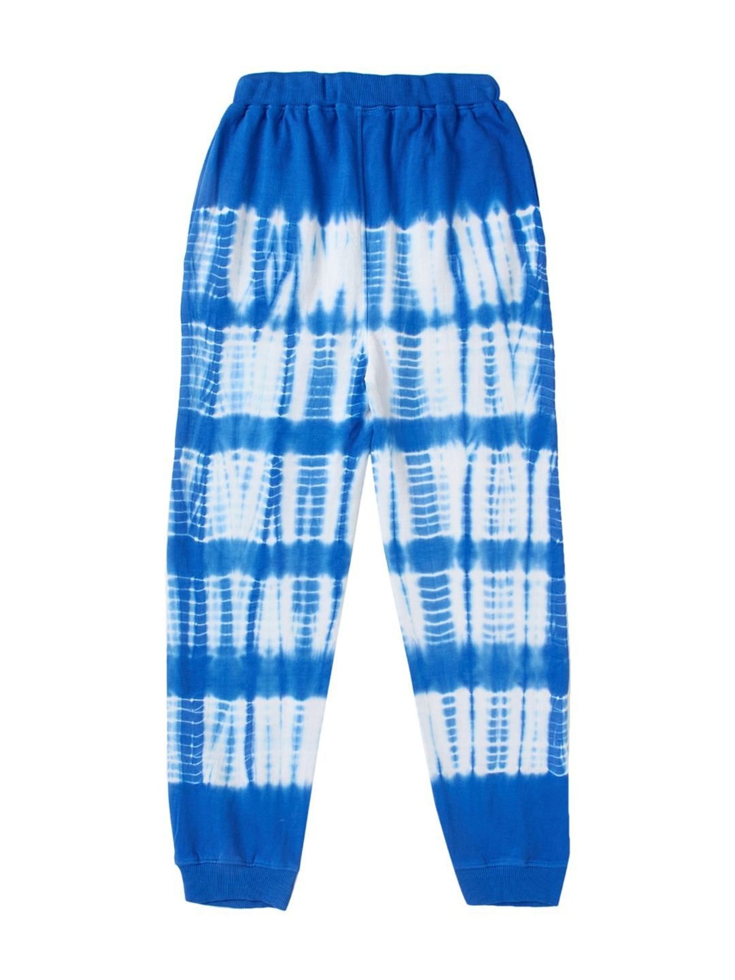 Cub McPaws Kids Blue & White Cotton Over Dyed Trackpants