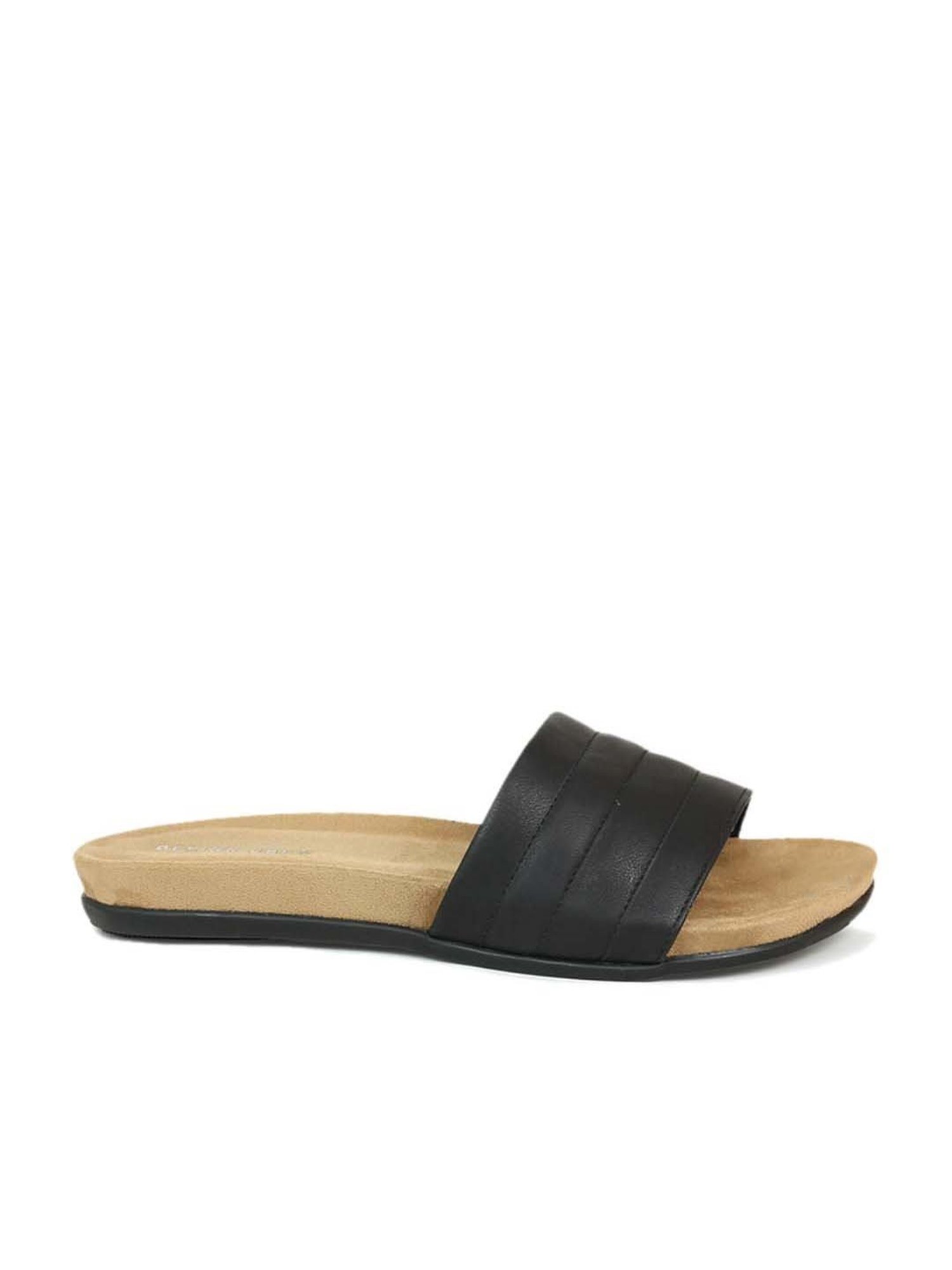 Design Crew Women's Black Casual Sandals