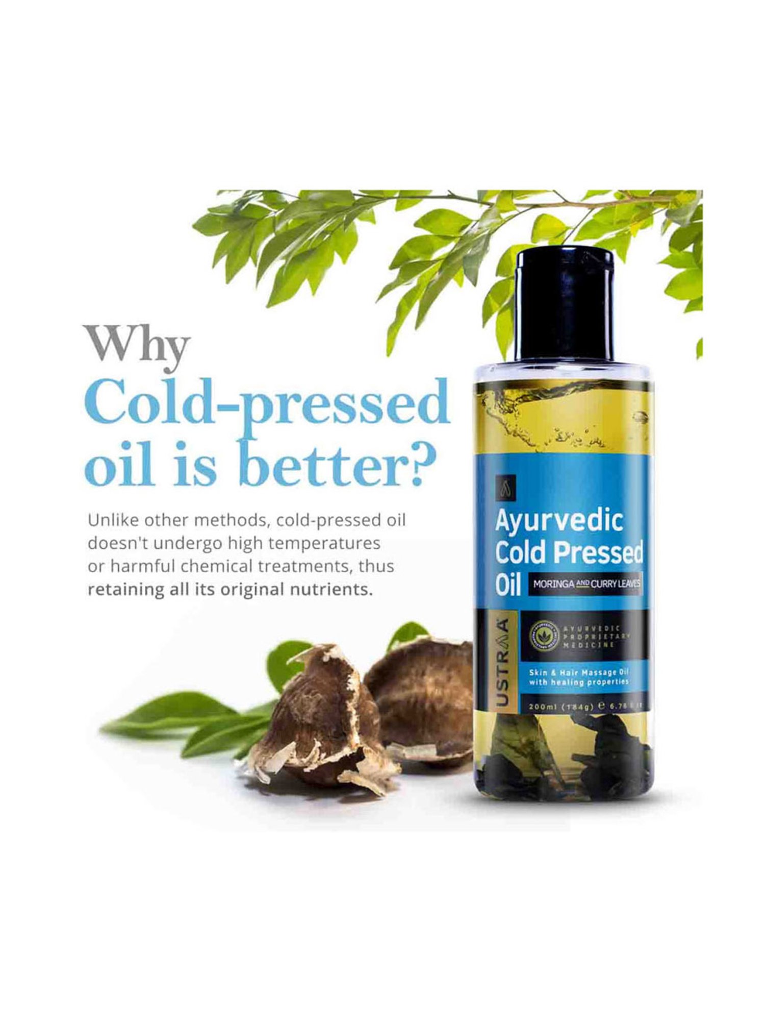 Ustraa Ayurvedic Beard Growth Oil & Hair Growth Vitalizer Combo