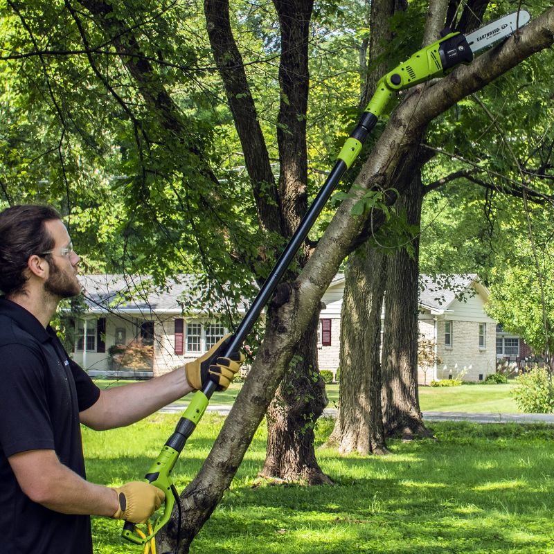 8" 6.5 Amp Corded Electric Pole Saw - Earthwise